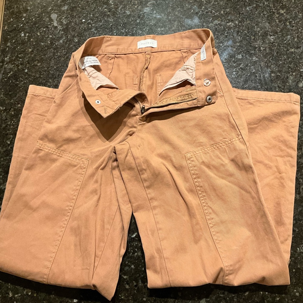 PacSun Women's Tan Cargo Pants